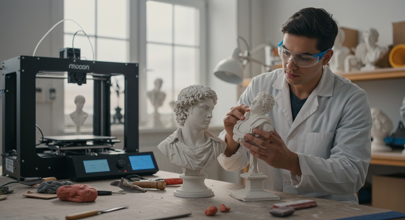 Изготовление 3d печатных статуй