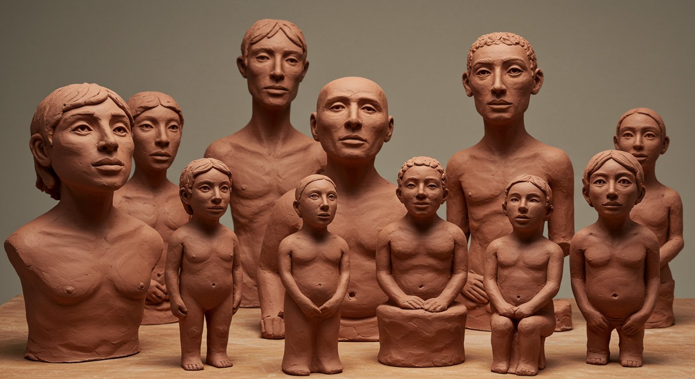 Глиняные фигурные скульптуры
