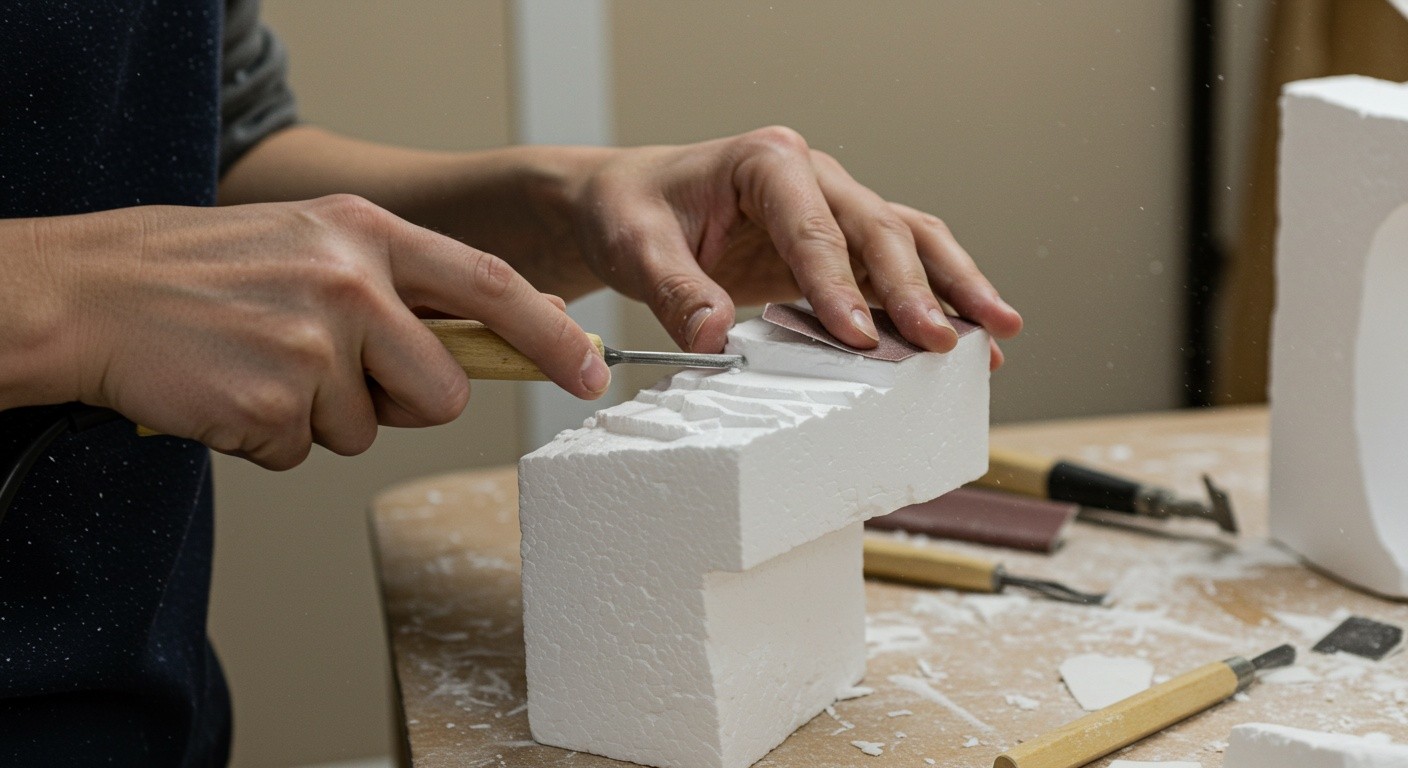 Техника работы с полистиролом