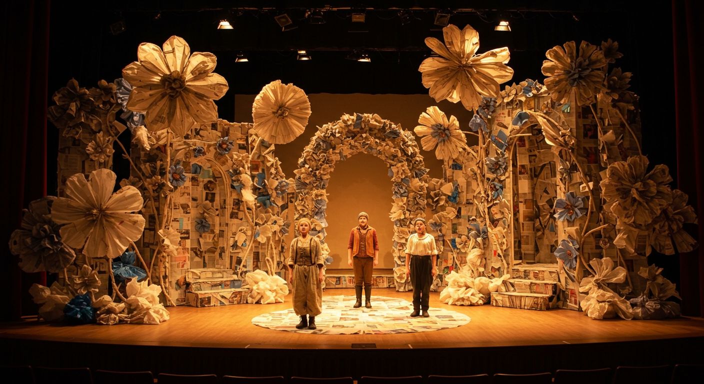 Нестандартные материалы в сценографии