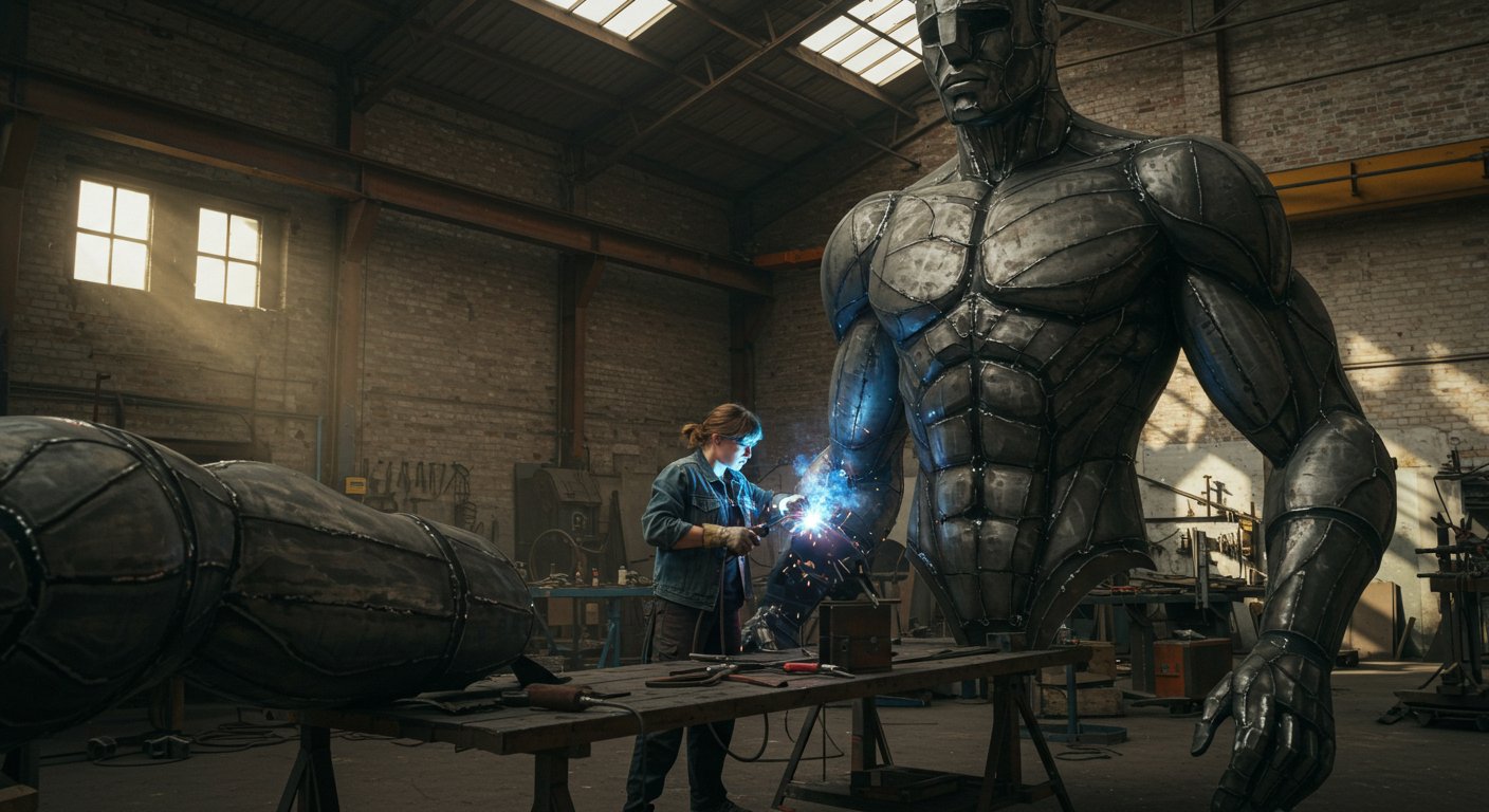 Металлическая интерьерная фигура