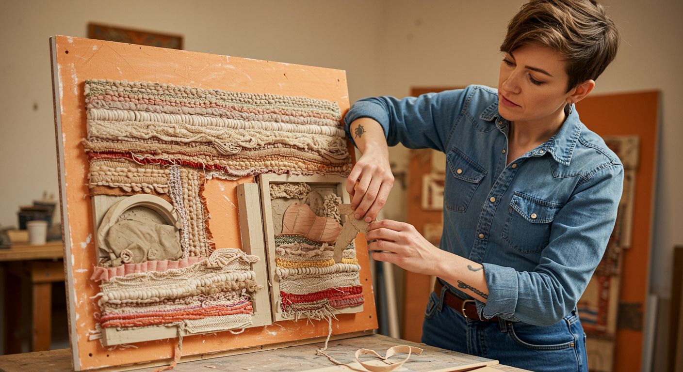 Объемные панно на сцене