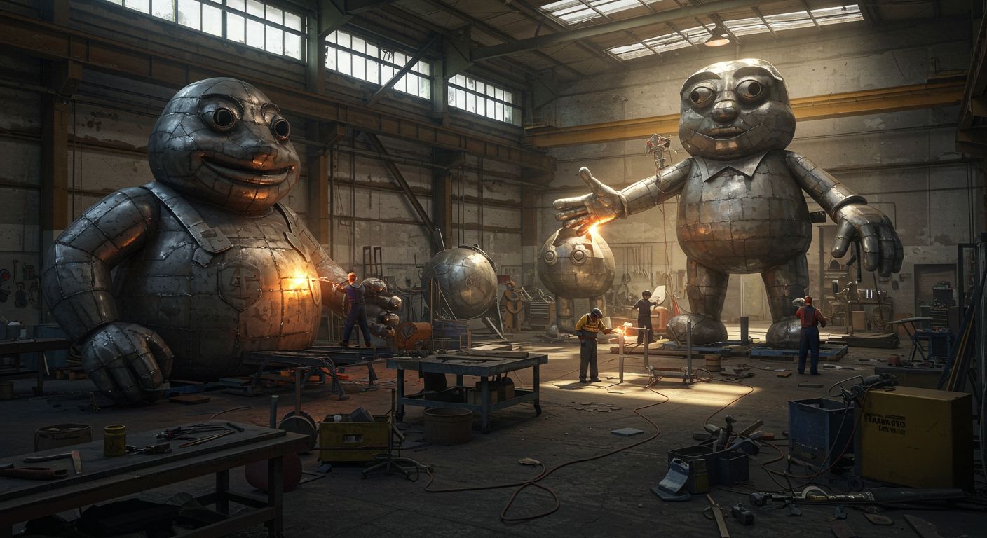 Металлическая рекламная фигура