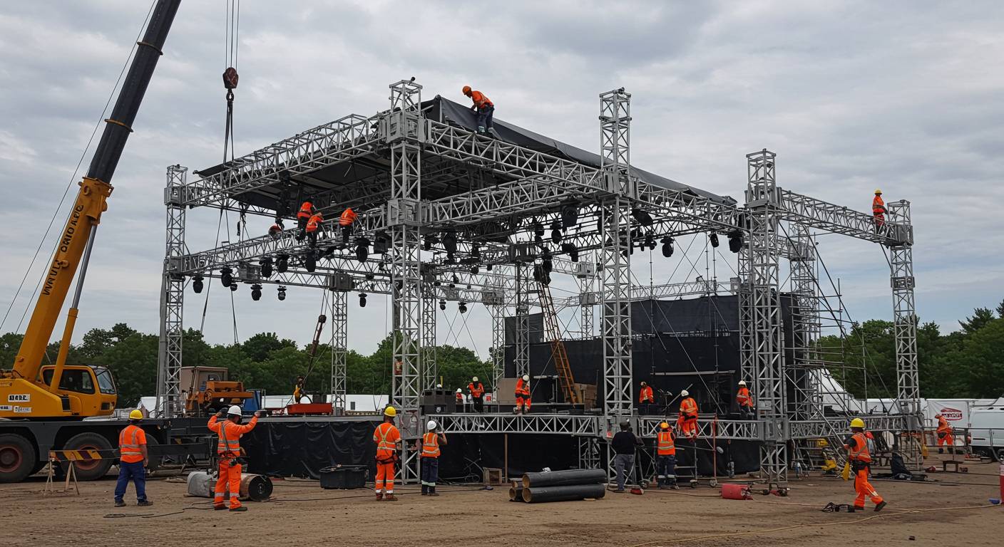 Методы сборки крупных сценических конструкций