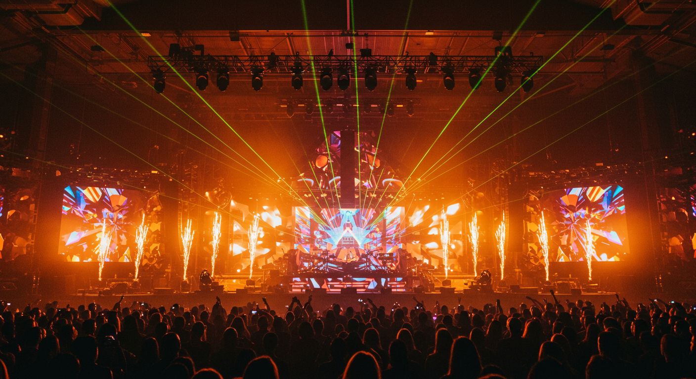 Эффектные сценические декорации для музыкальных шоу Декорации для концертных туров