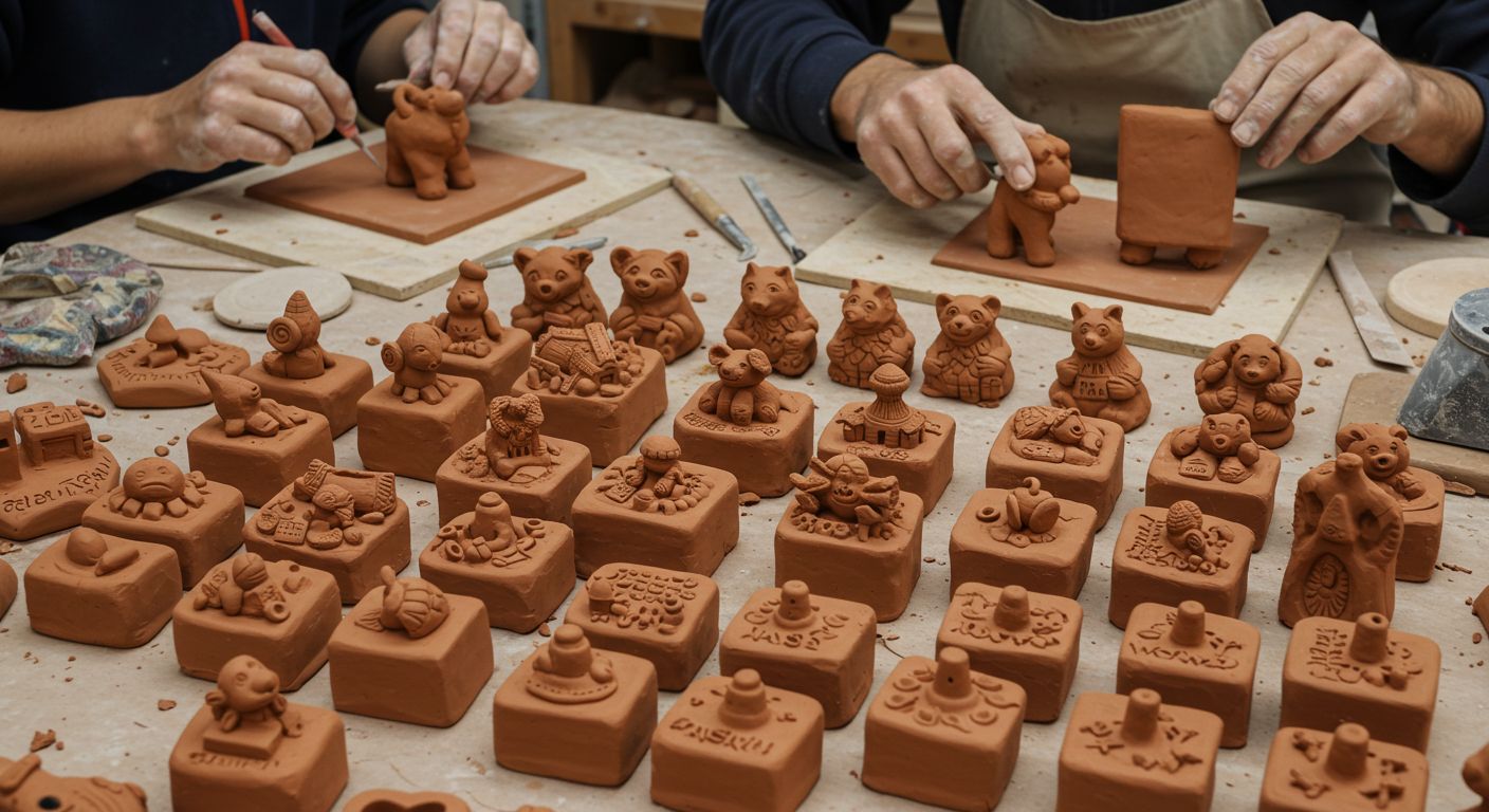 Изготовление квадратных сувенирных фигур
