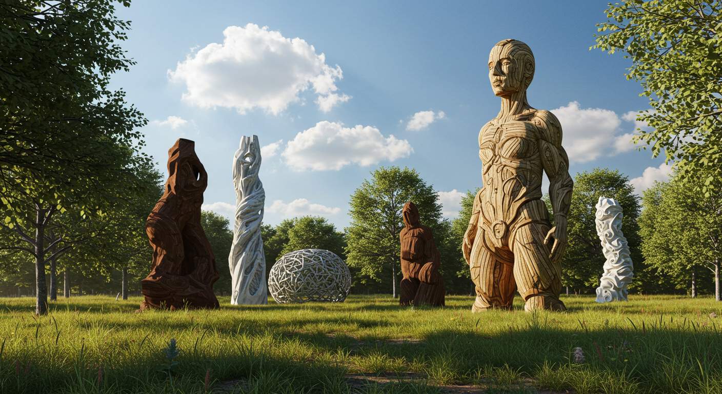 Масштабные 3D скульптуры