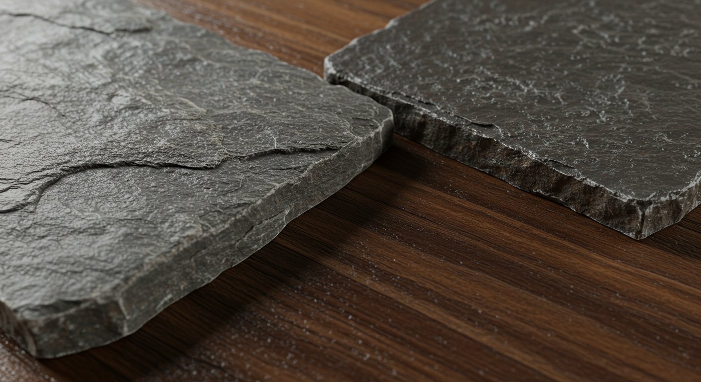 Имитация камня, дерева и металла