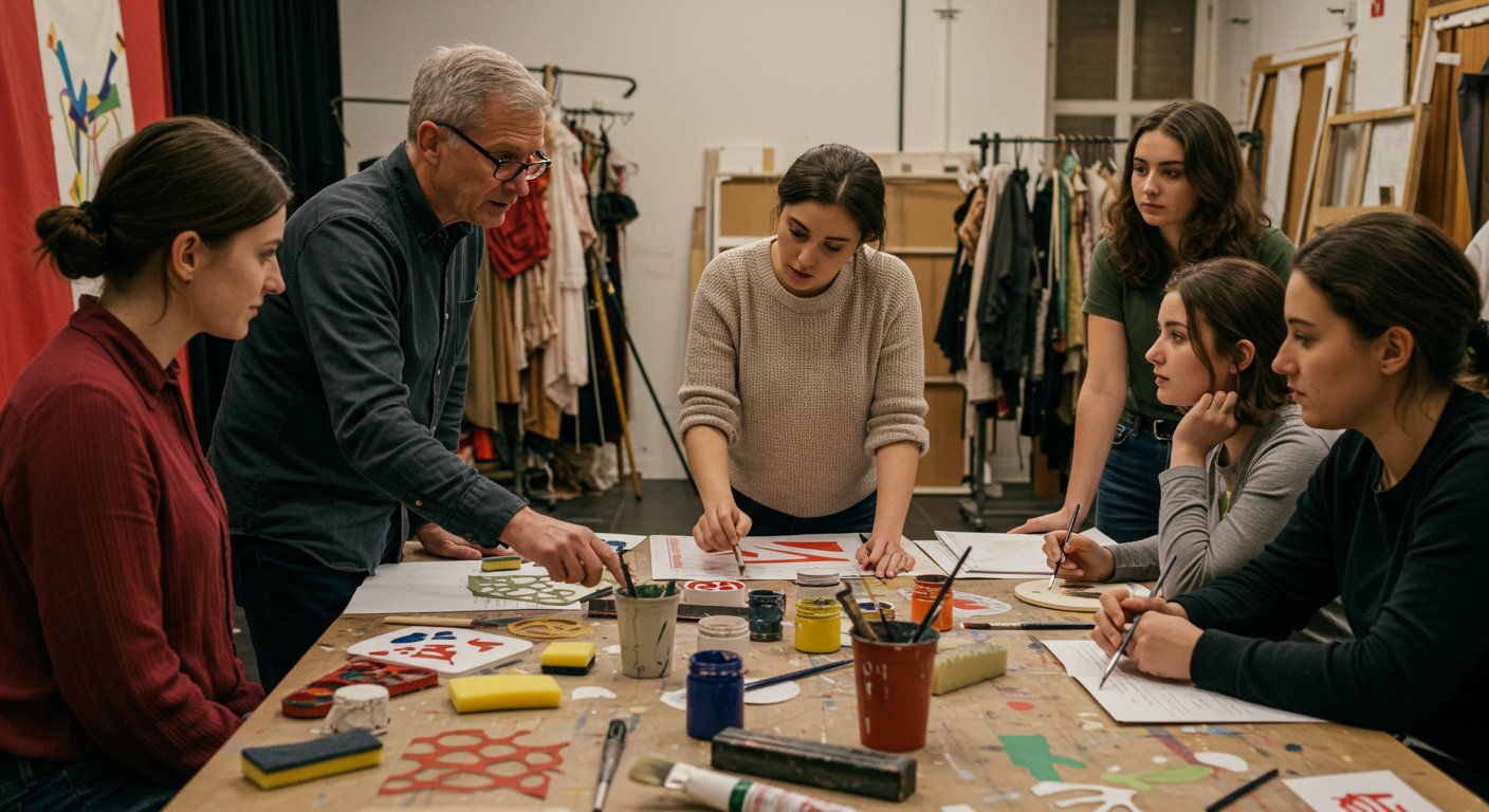 Эффектная покраска сценических декораций