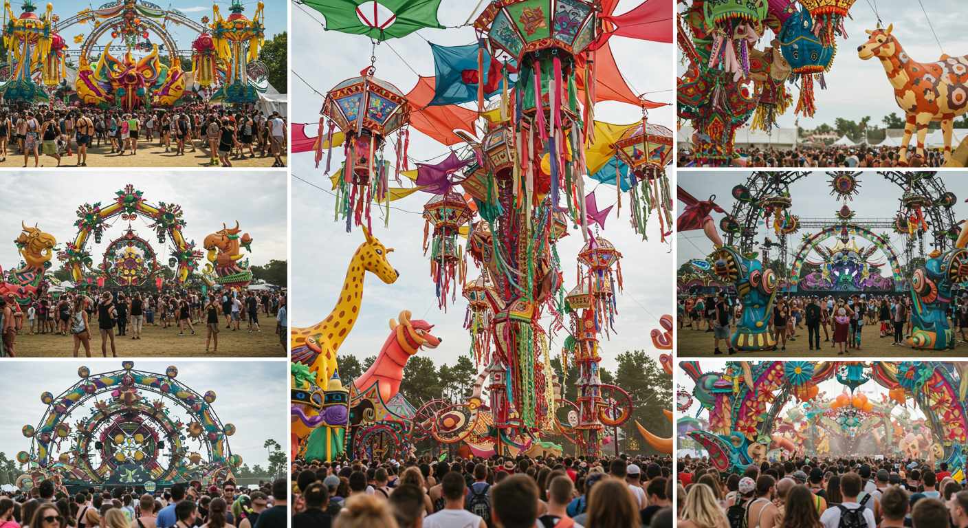 Декорации музыкального фестиваля