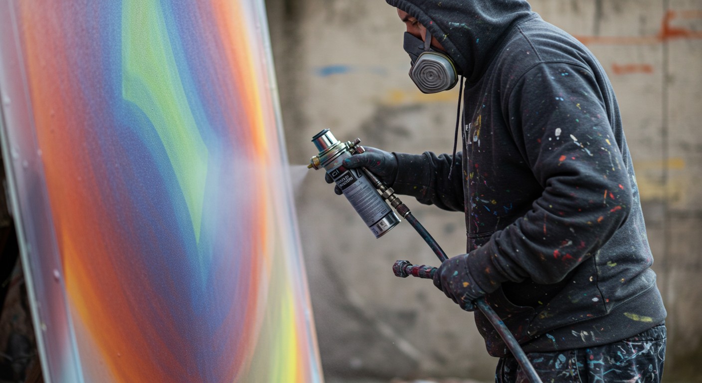 Использование аэрозольных красок для декора