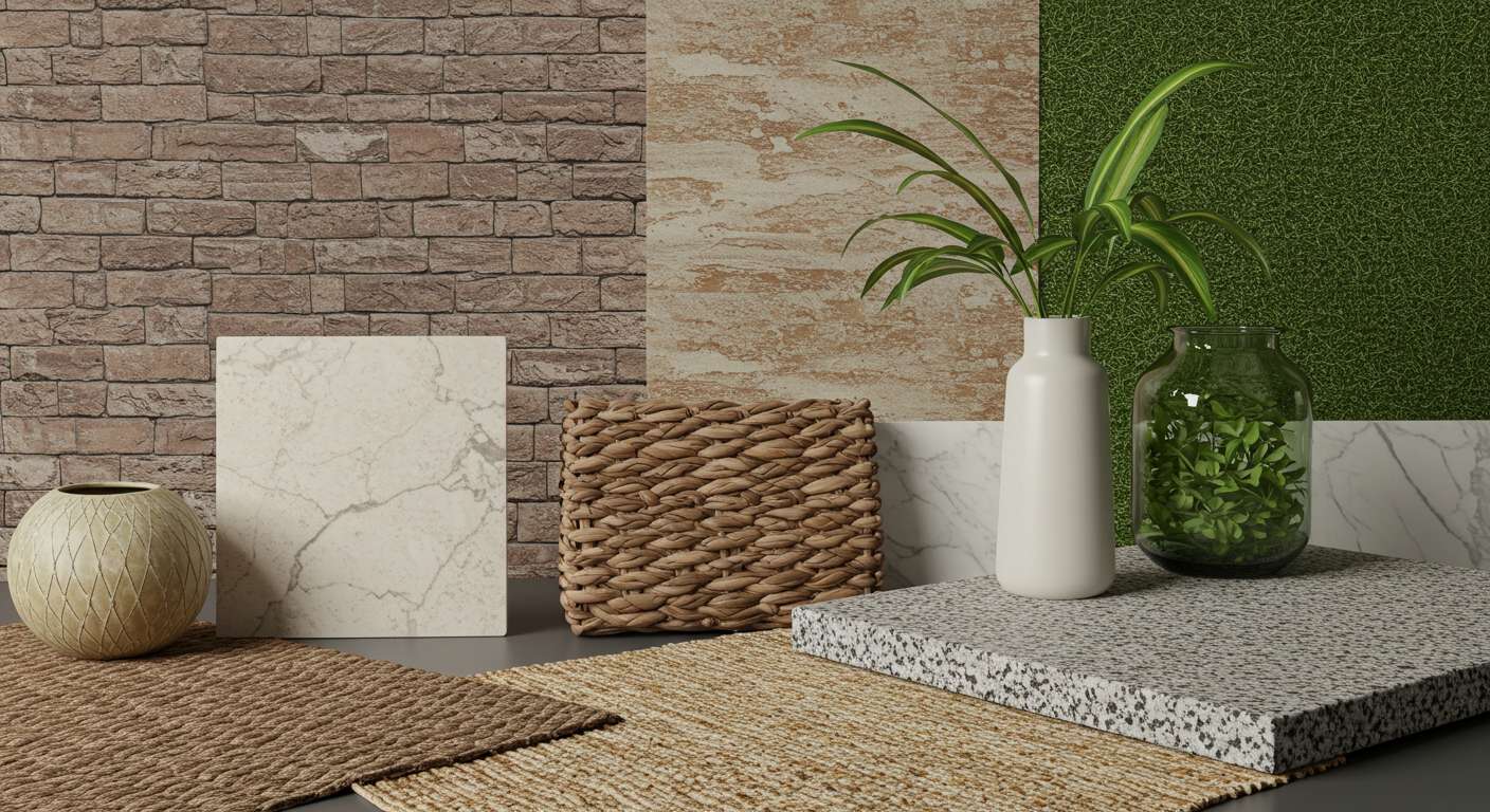 Имитация природных материалов в декорациях