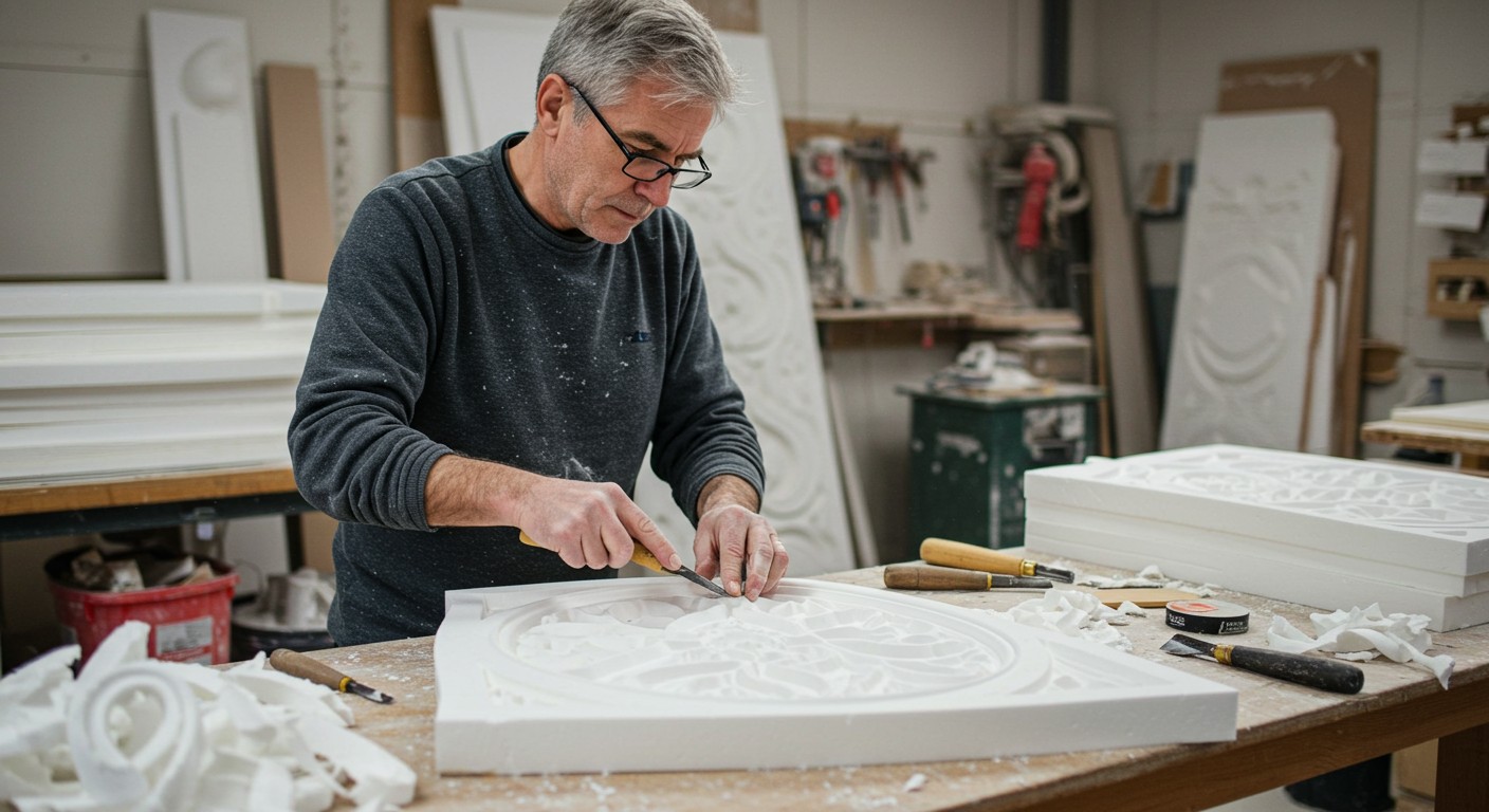 Декоративные панели из пенопласта в интерьере