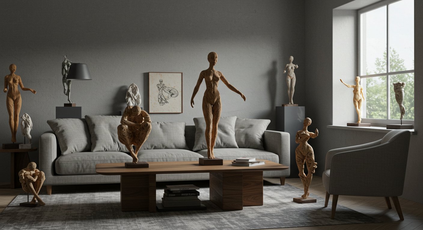Фигурные интерьерные скульптуры