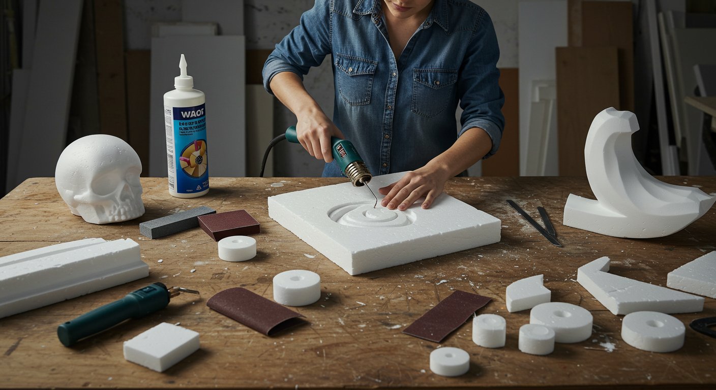 Работа с полистиролом и пенопластом