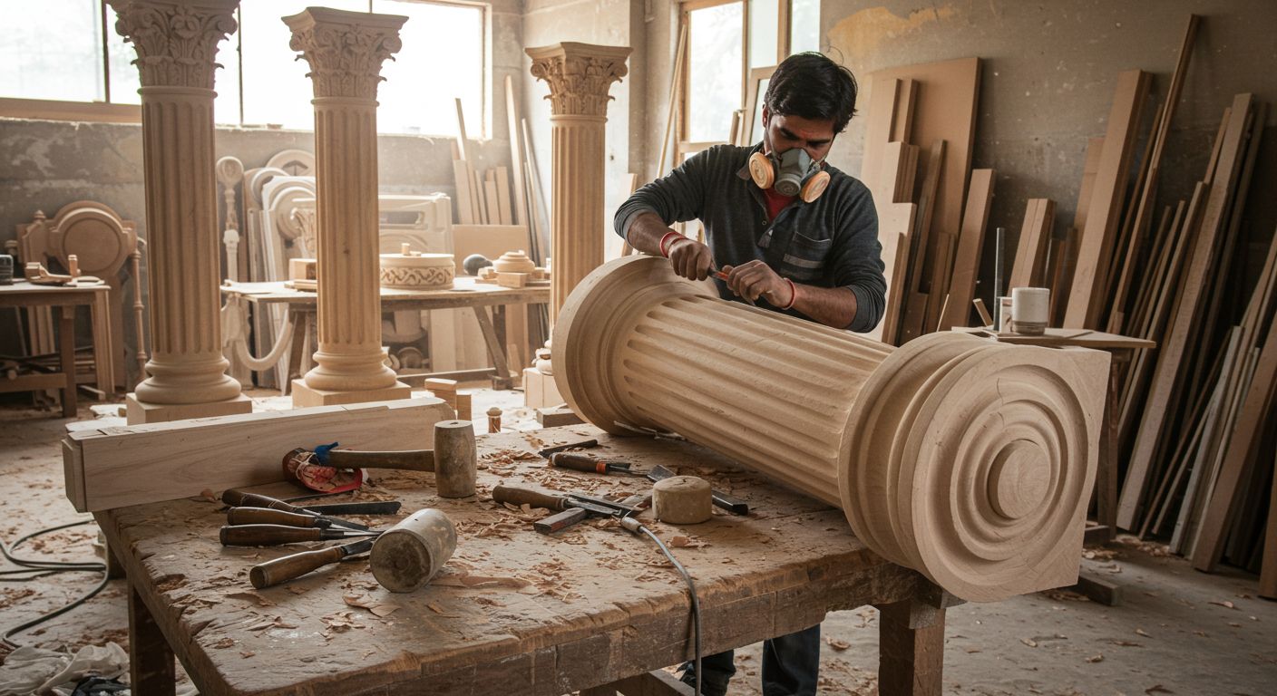 Декоративные колонны и пилястры