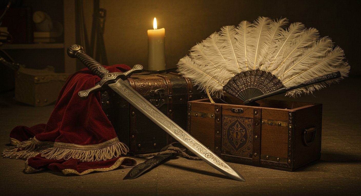 Театральный реквизит на сцене