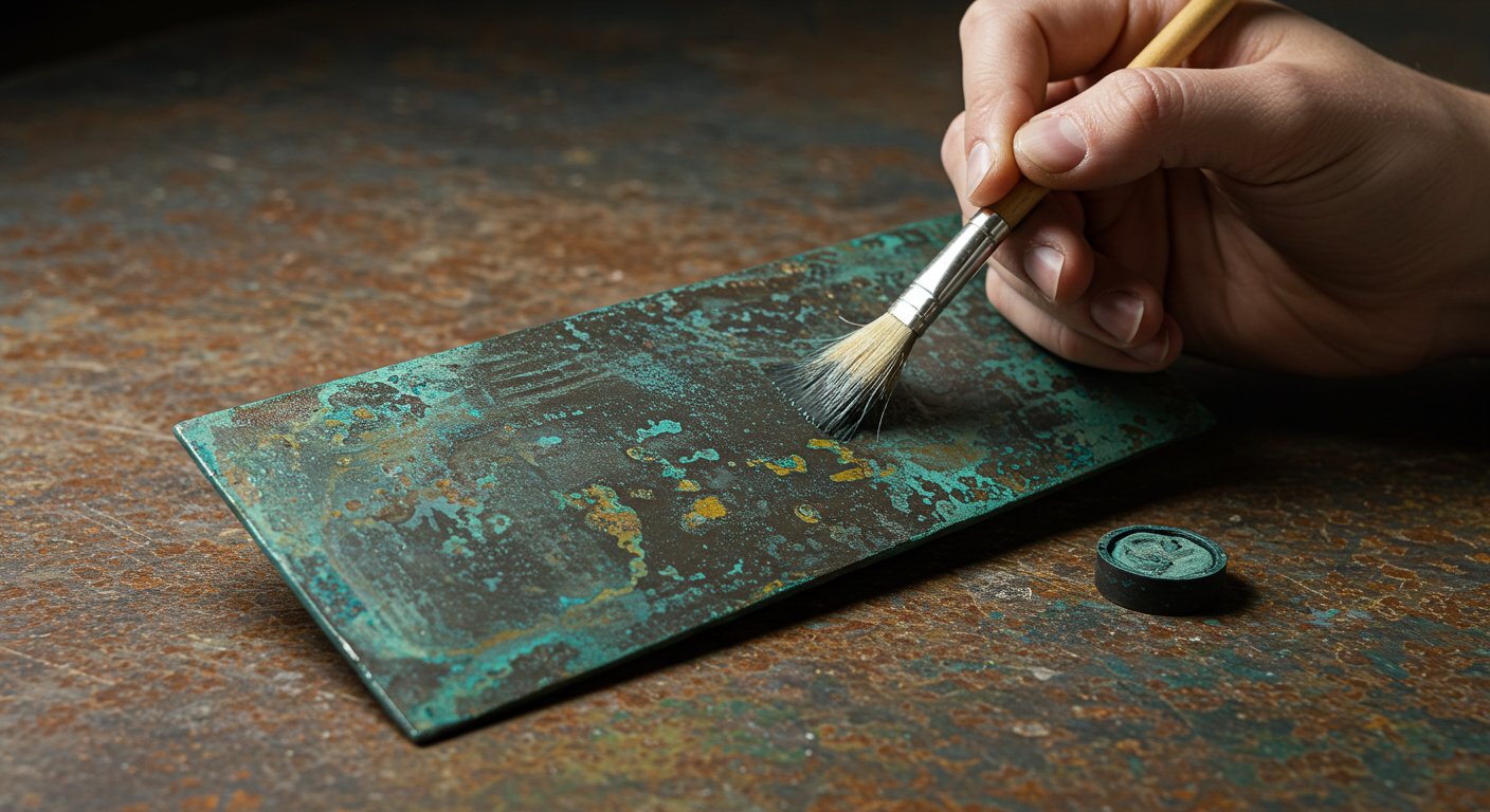 Техника окраски и патинирования