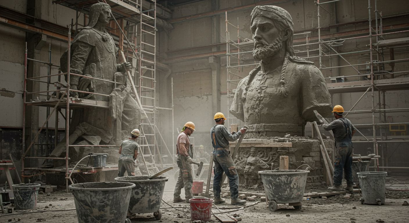 Изготовление бетонных исторических статуй