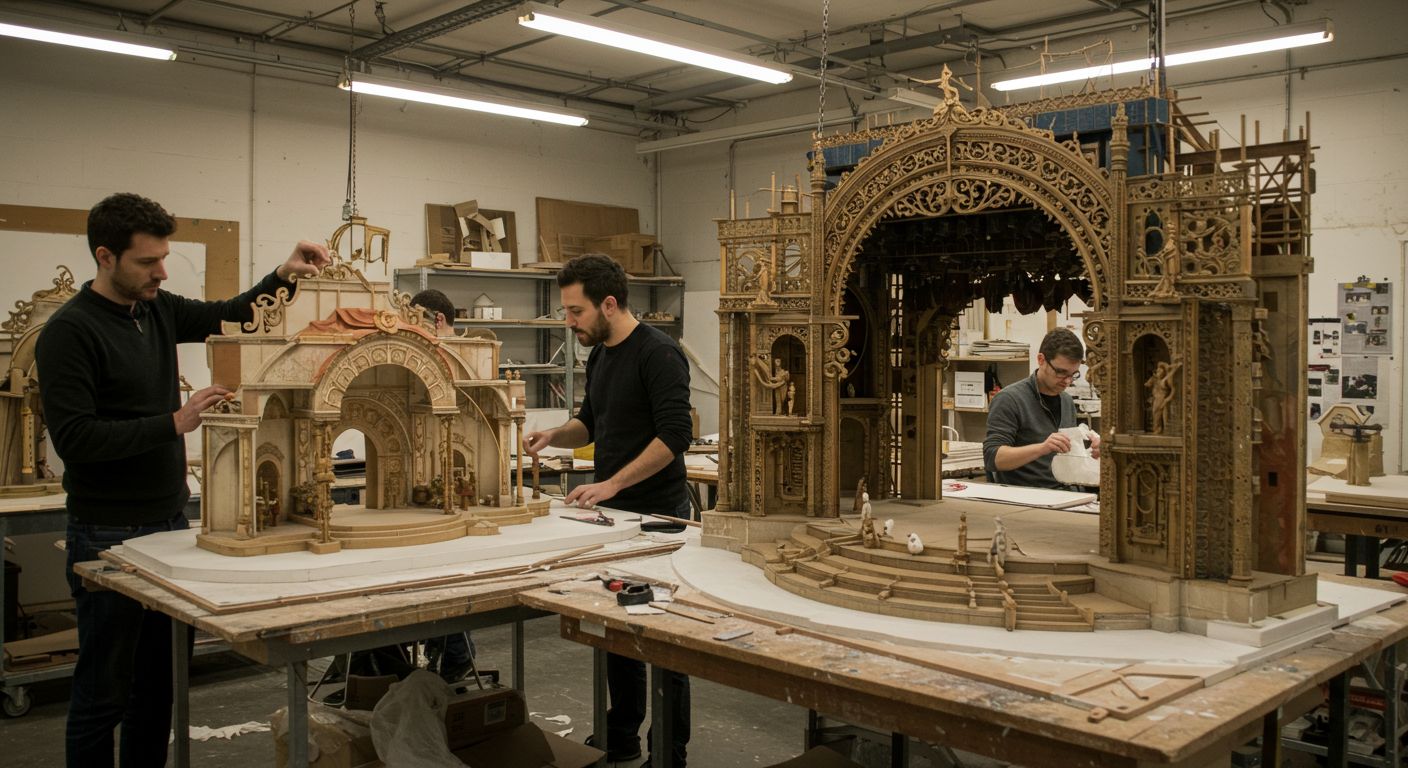 Крупные сценические макеты