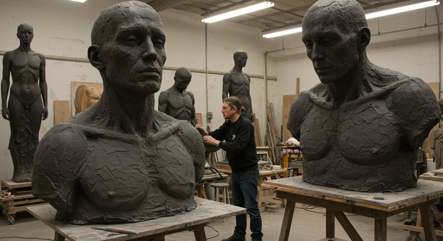 Изготовление скульптурных памятных фигур