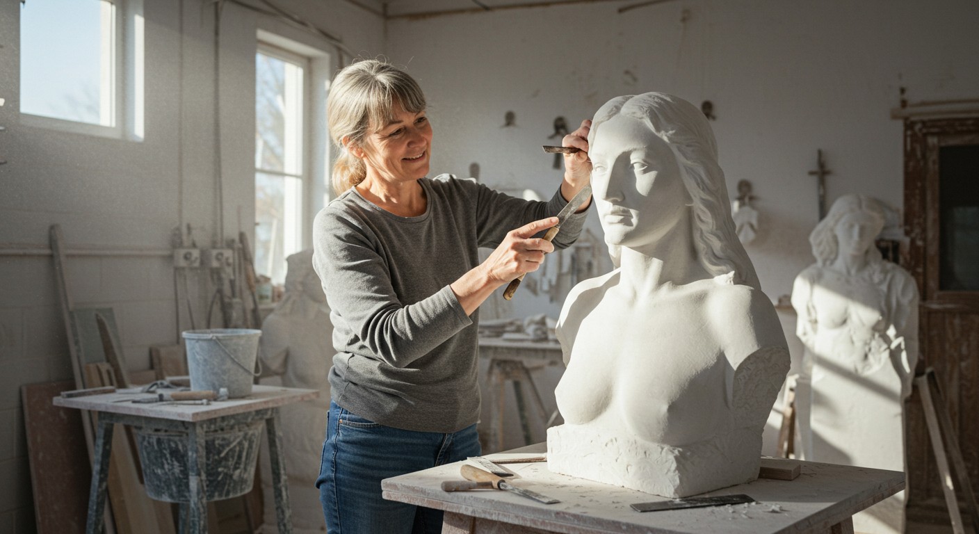 Изготовление мраморных памятных статуй