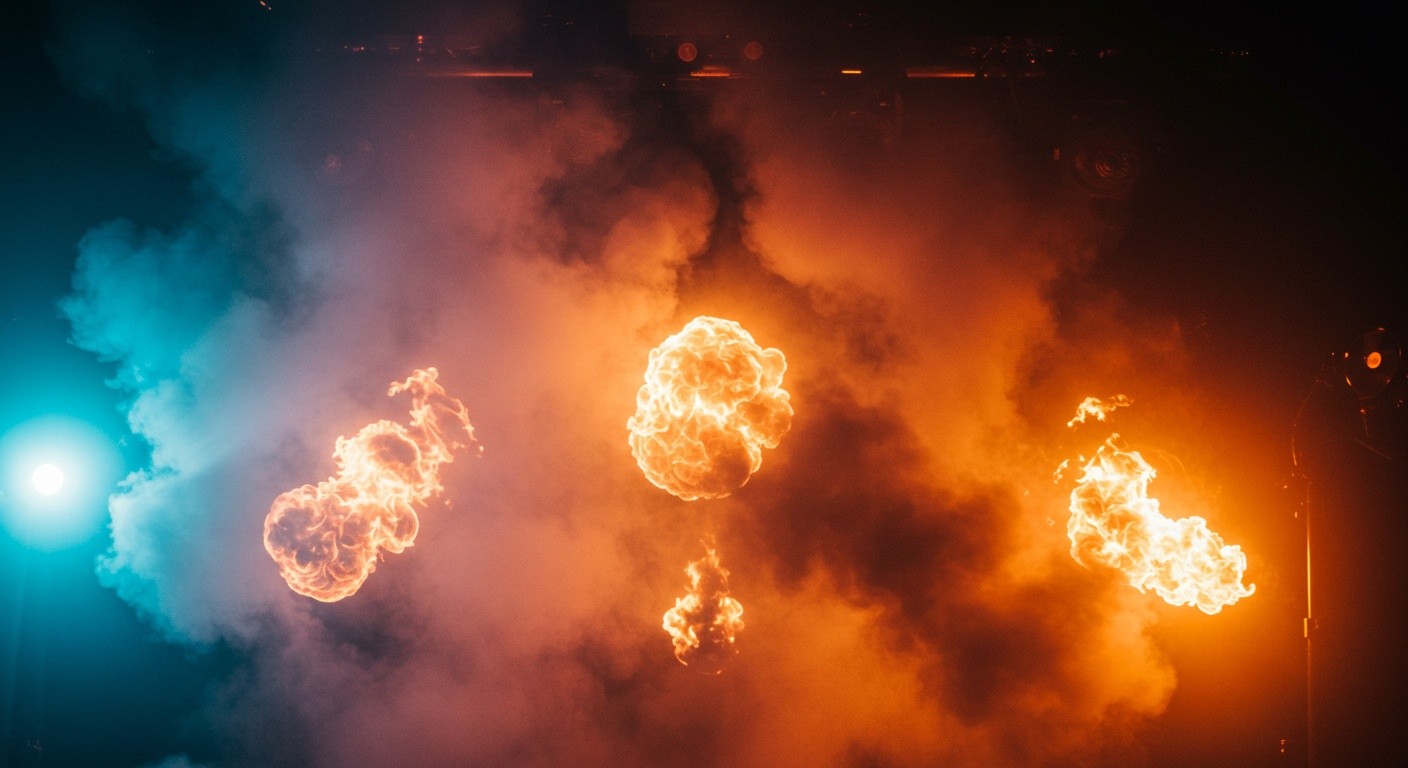 Сценические эффекты огня и дыма