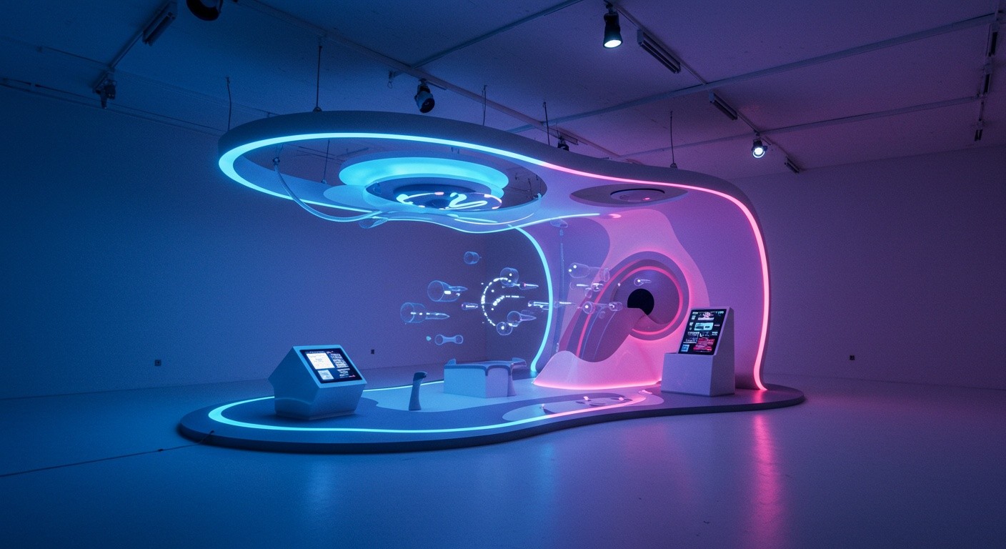 Инсталляция с инновационными технологиями