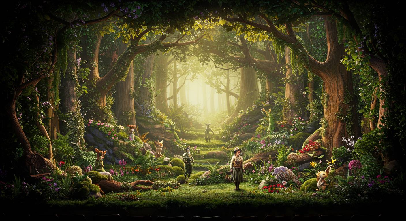 Пример сценических декораций для театра Декорации для театрального спектакля