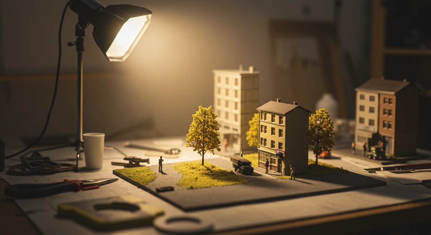 Пример миниатюрного макета сценической композиции Миниатюрный макет сцены