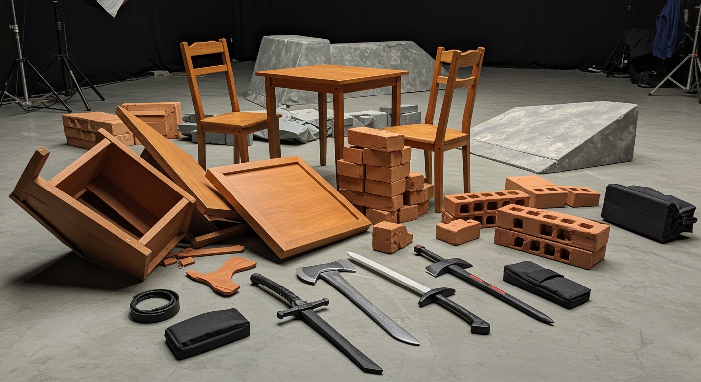 Пример использования трюкового реквизита на сцене Сценический реквизит для трюков