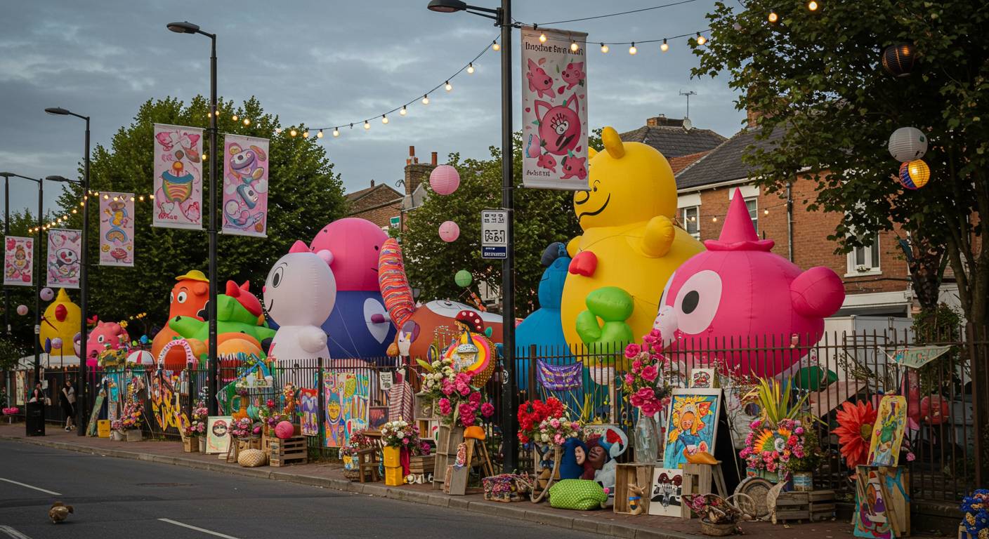 Декорации для уличного фестиваля