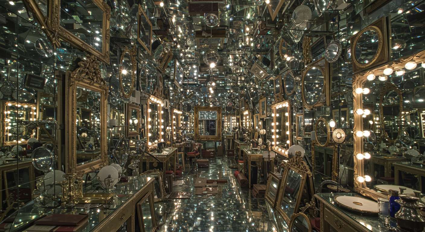 Использование зеркал и отражающих поверхностей