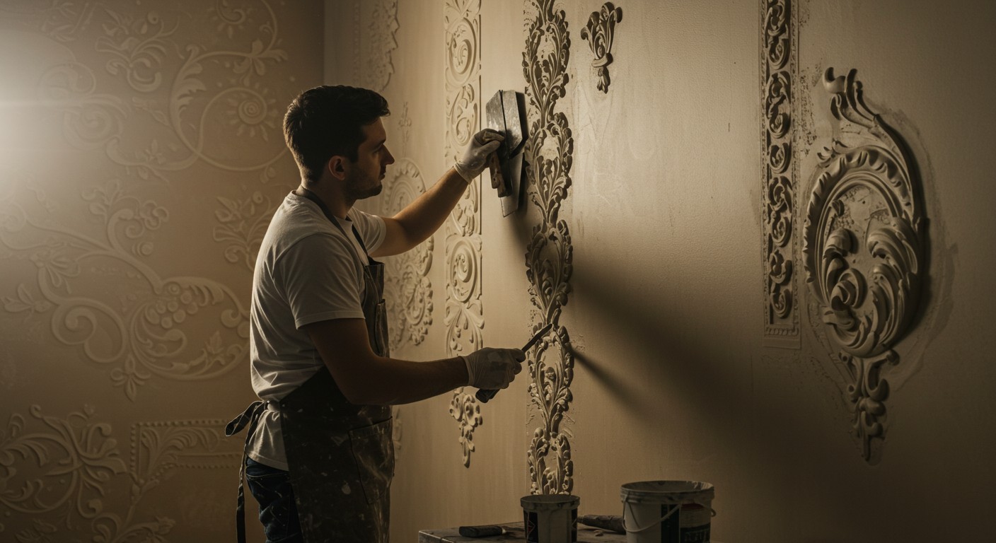 Техника работы с декоративными штукатурками