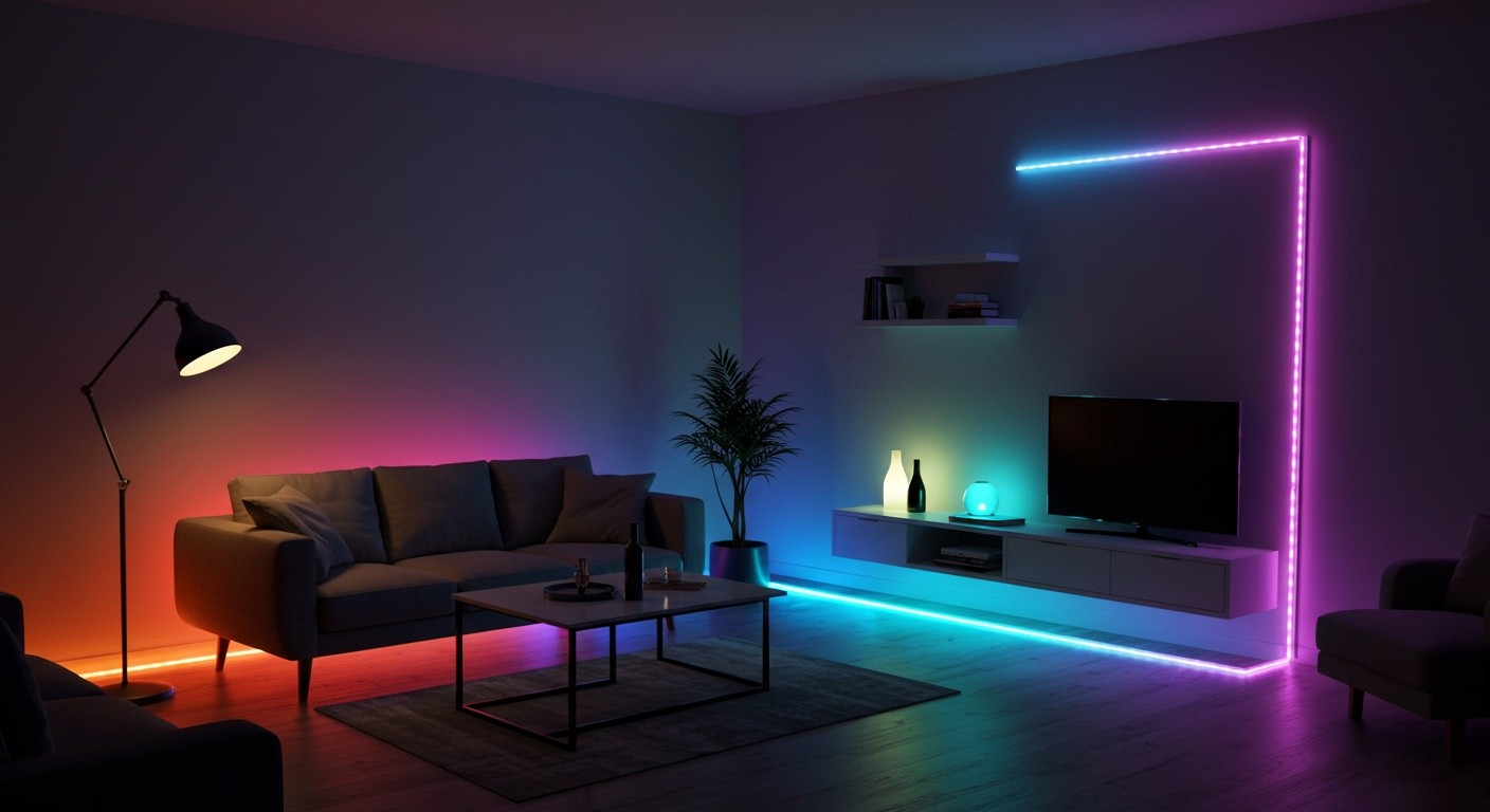 Светодиодная лента в интерьере