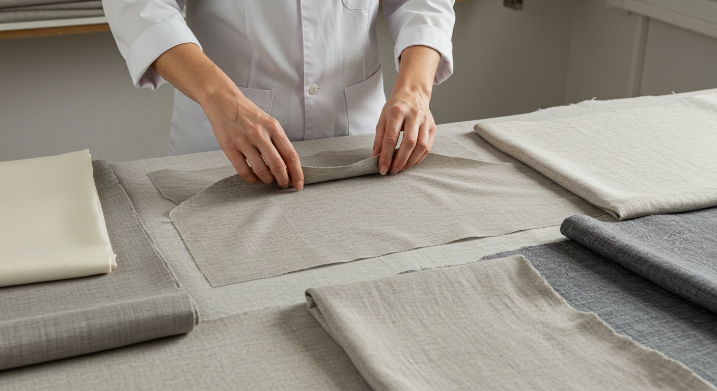 Техника работы с тканями различной плотности