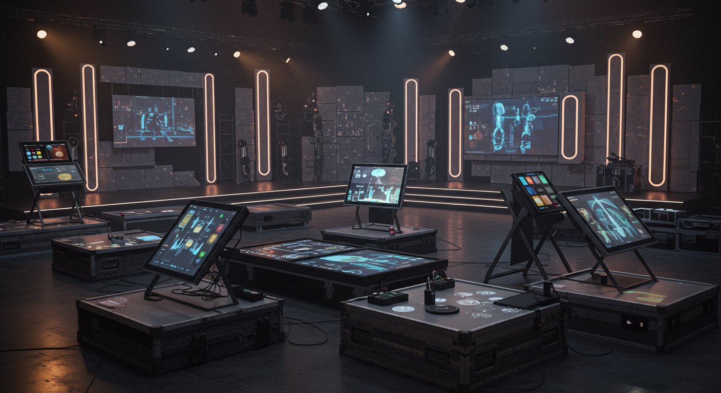 Пример использования интерактивных сценических элементов Интерактивные элементы на сцене