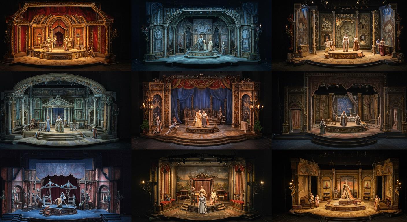 Театральные декорации различного масштаба