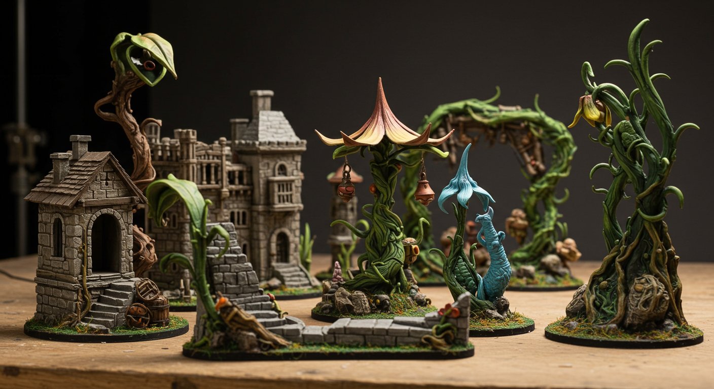 Объемные сценические объекты на театральной сцене