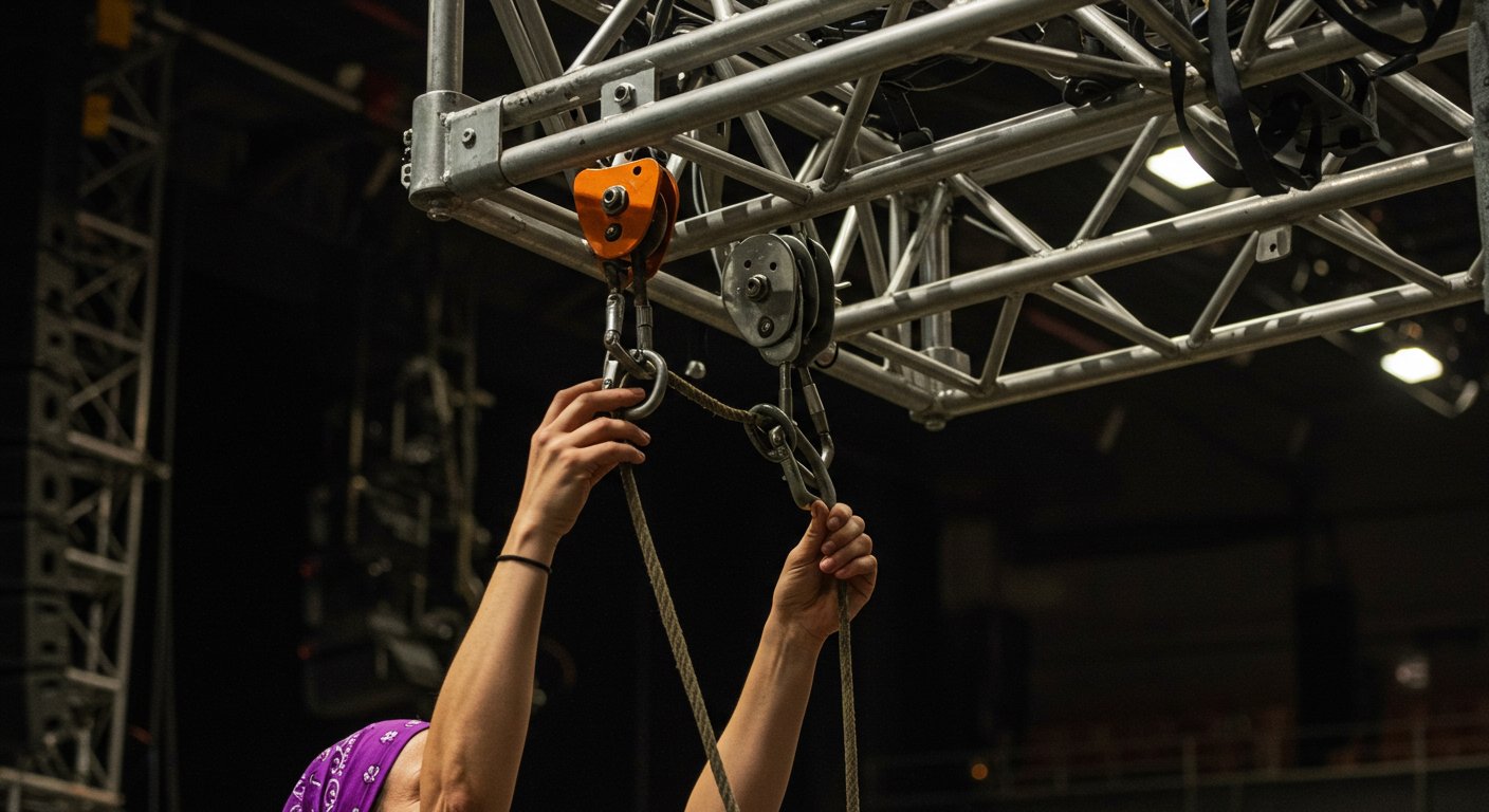 Техника работы с крупными сценическими конструкциями