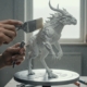 Изготовление гипсовых 3d печатных статуй