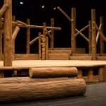 Имитация дерева и бревен для сценических конструкций
